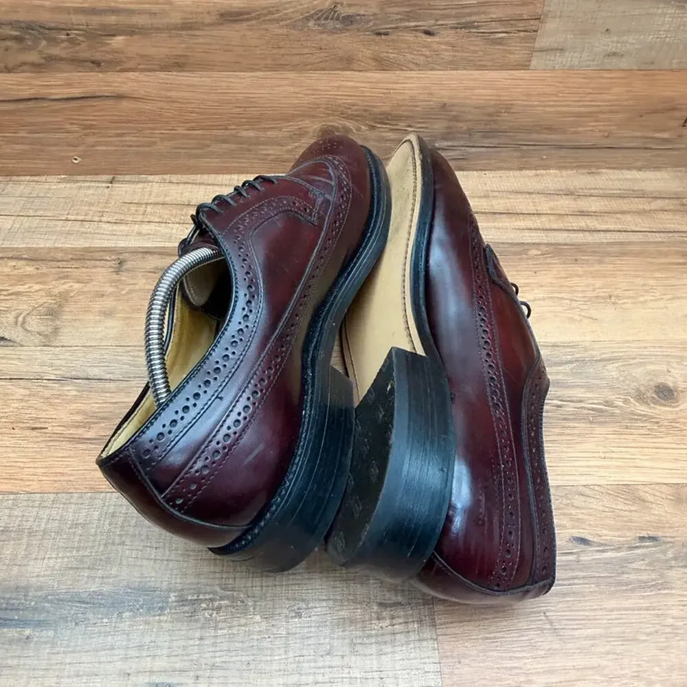 Bostonian Impression Men's size 8 Brown Leather Wingtip Brogue Formal Business